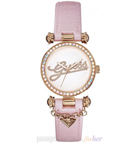 Đồng hồ nữ Guess - Analog Display Pink Watch 32mm